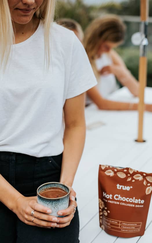 Girl With True Hot Chocolate